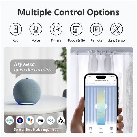 Bluetooth Short-Distance Control Smart Curtain Machine Single/Double Combination for Living Room Bedroom Hotel